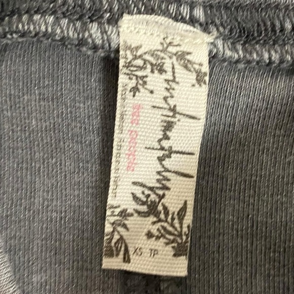 Free People Rickie Long Sleeve Top in Grey Haze Size XS Grunge Layering Thermal - Picture 14 of 15